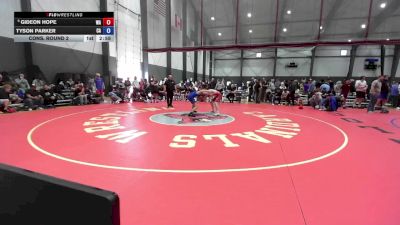 Junior Boys FS - 165 lbs Cons. Round 2 - Gideon Hope, WA vs Tyson Parker, CA