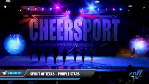 Spirit of Texas - Purple Stars [2021 L1 Youth - Small Day 1] 2021 CHEERSPORT National Cheerleading Championship