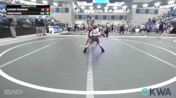 52 lbs Semifinal - Carver Pearson, Hinton Takedown Club vs Aiden Davis, Kingfisher YellowJackets