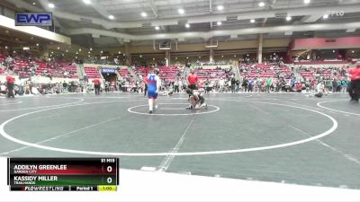 110 lbs Round 1 - Addilyn Greenlee, Garden City vs Kassidy Miller, Trailhands