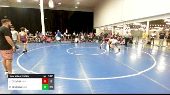 140 lbs Rr Rnd 2 - Jacob Grzybek, Kraken White vs Oskar Gluckow, Mauraders