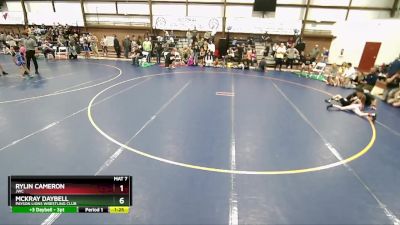50+ Round 1 - McKray Daybell, Payson Lions Wrestling Club vs Rylin Cameron, JWC