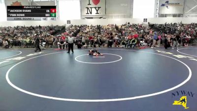 80 lbs Cons. Round 3 - Jackson Evans, Club Not Listed vs Finn Rowe, WRCL Wrestling Club