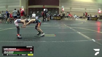 78 lbs Semifinal - Cruz Evans, Team Aggression vs Luke Donahue, Donahue Wrestling Academy