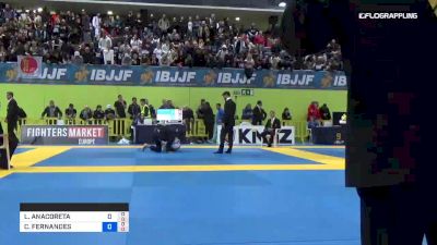 LUCA ANACORETA vs CLAUDENIS FERNANDES 2019 European Jiu-Jitsu IBJJF Championship