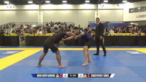 Christopher F Gomez vs Mario Joseph Gaudioso 2024 World IBJJF Jiu-Jitsu No-Gi Championship