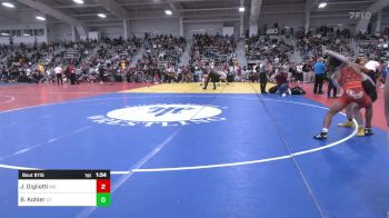 126 lbs Quarterfinal - Jojo Gigliotti, MD vs Benjamin Kohler, UT