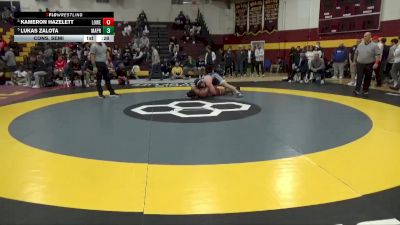 285 lbs Cons. Semi - Kameron Hazelett, Lowell vs Lukas Zalota, Malvern Prep