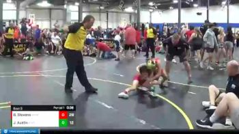 65 lbs Round 3 (4 Team) - Baran Stevens, Midwest Xtreme Wrestling vs Jon Luke Austin, Steel Valley Pscychos