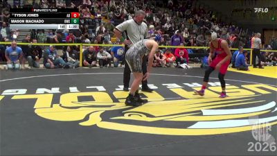 128 lbs Champ. Round 1 - Mason Machado, Orland Wrestling Club vs Tyson Jones, Alpha Dawg