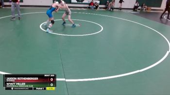 95 lbs Quarterfinal - Jaxson Rothenberger, Wyoming vs Wyatt Miller, Diamondville Wrestling Club
