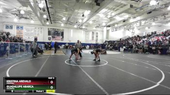 155 lbs Champ. Round 2 - Kristina Arevalo, Foothill vs Guadalupe Abarca, Valencia