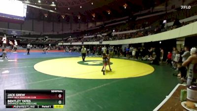 Rookie 6-8 105 Semifinal - Jack Grew, Great Neck Wrestling Club vs Bentley Yates, Smithfield Youth Wrestling