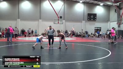 103 lbs Cons. Round 2 - Alden Rybacki, Tiger Youth Wrestling vs Sawyer Mashburn, Arab Youth Wrestling