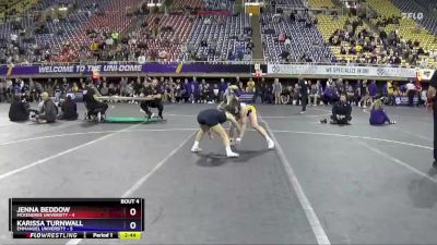 117 lbs Round 1 (16 Team) - Karissa Turnwall, Emmanuel University vs Jenna Beddow, McKendree University