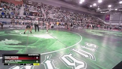 92 lbs Quarterfinal - Quauhtli Zuniga, Team Aggression WC vs Maxx Watson, Sandpoint Legacy WC