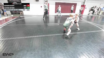 67-75 lbs Quarterfinal - Kayson Scott, Woodward Youth Wrestling vs Jaxton Myers, Cushing Tigers