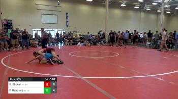 120 lbs Quarterfinal - Brady Slicker, HS Bad Karma vs Pierce Reinhart, HS TNWC Red