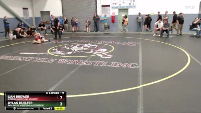 71 lbs 2nd Place Match - Dylan Duelfer, Avalanche Wrestling Association vs Liam Brower, Interior Grappling Academy