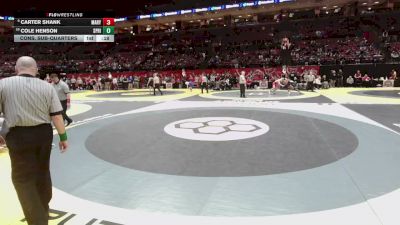 157 lbs Cons. Sub-quarters - Cole Henson, Springboro vs Carter Shank, Marysville
