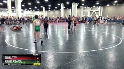 120 lbs Round 2 (6 Team) - Cason Fitch, Iowa Hawks vs Carson Stearns, Foxfire Wrestling Club RED