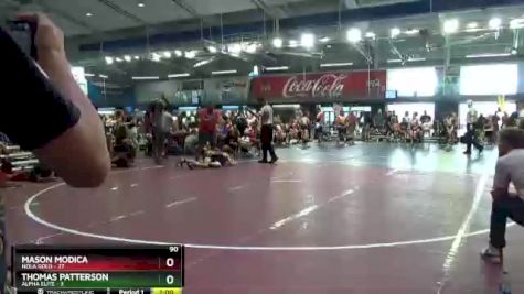 90 lbs Round 7 (8 Team) - Thomas Patterson, Alpha Elite vs Mason Modica, NOLA Gold