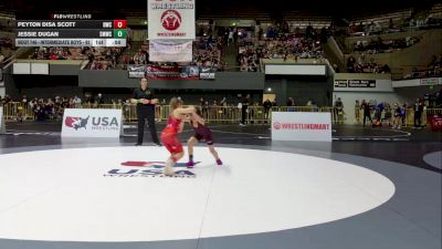 Intermediate Girls - 73 lbs 7th Place Match - Peyton Disa Scott, Delta Wrestling Club vs Jessie Dugan, Swamp Monsters Wrestling Club
