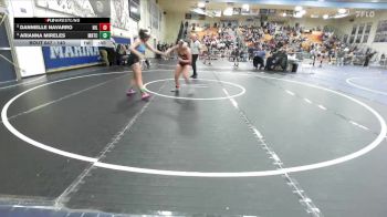 140 lbs Cons. Round 4 - Dannielle Navarro, Hillcrest vs Arianna Mireles, Montclair