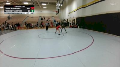 150 lbs 3rd Place Match - Sean Strickland, Lewisville Marcus vs Gerrick Valentine, Dallas South Oak Cliff