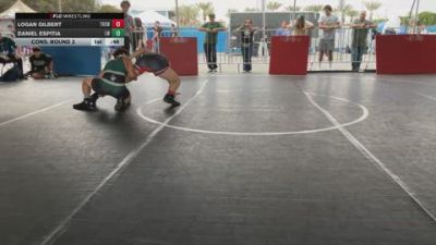 157 lbs Cons. Round 2 - Logan Gilbert, Troy High School Wrestling vs Daniel Espitia, Legacy WC