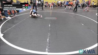 70 lbs Round Of 16 - Jack Sadler, Barnsdall Youth Wrestling vs Parker Smithson, Team Guthrie Wrestling
