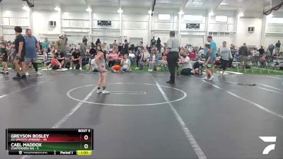 52 lbs Round 2 (6 Team) - Cael Maddox, Contenders WA vs Greyson Bosley, U2 Upstate Uprising