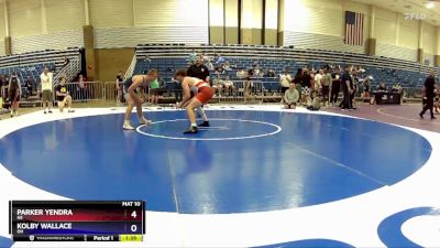 190 lbs Cons. Round 3 - Parker Yendra, NE vs Kolby Wallace, OH