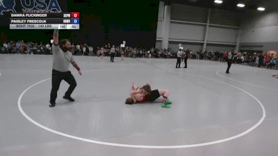 140 lbs Cons. Sub-quarters - Danika Flickinger, South Central Punisher Wrestling vs Paisley Frescoln, Big Game Wrestling Club