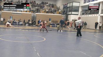 157 lbs Consi Of 8 #1 - Hayden Whidden, Southern Illinois vs Wesley Barnes, Clarion