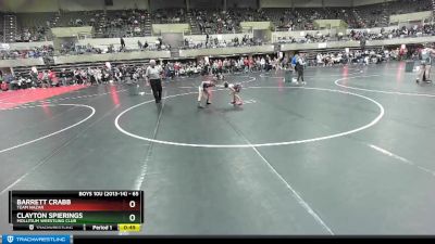 65 lbs Cons. Round 1 - Barrett Crabb, Team Nazar vs Clayton Spierings, Mollitium Wrestling Club