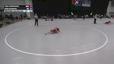 39.5-45.8 lbs Champ. Round 3 - Vera VandenHoek, Mat Pack Wrestling Club vs Rose Davidson, SlyFox Wrestling Academy