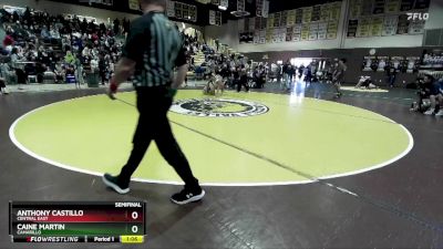 120 lbs Semifinal - Anthony Castillo, Central East vs Caine Martin, Camarillo