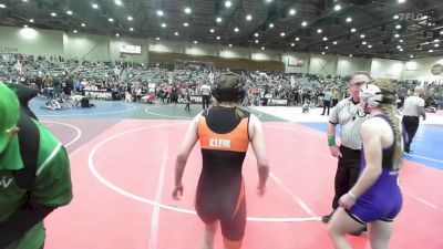 109 lbs Quarterfinal - River Klein, Douglas County Grapplers vs Mia Egan, Spanish Springs WC