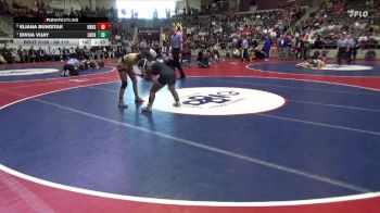 6A 115 lbs 3rd Place Match - Eliana Bungitak, Har-Ber vs Divija Vijay, Little Rock Central High School