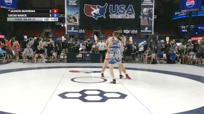 215 lbs Cons. Rd Of 16 - Jaxson Mathenia, Illinois vs Lucas Nance, Illinois