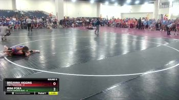 105 lbs Round 5 (8 Team) - Breanna Higgins, Pink Predators vs Irini Poka, South Dakota Heat