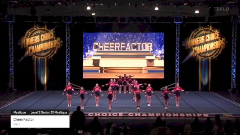 CheerFactor - Day 1 [2024 Mystique Level 3 Senior D1 Mystique] 2024 Winner's Choice Championships - Mohegan Sun