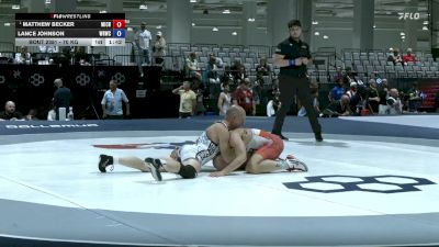 70 kg 1st Place Match - Matthew Becker, Michigan vs Lance Johnson, West Hills Wrestling Club