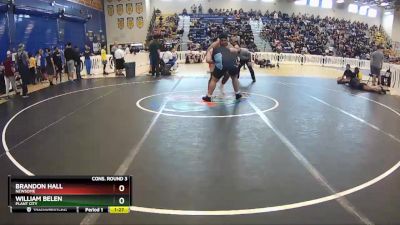 285 lbs Cons. Round 3 - William Belen, Plant City vs BRANDON HALL, Newsome