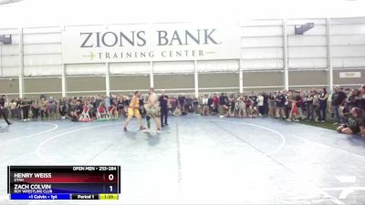 253-284 lbs Quarterfinal - Zach Colvin, Roy Wrestling Club vs Henry Weiss, Utah