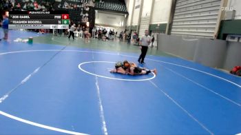 111-122 lbs 5th Place Match - Zoe Gabel, Pikes Peak Warriors Wrestling vs Teaghen Boozell, Team Garcia