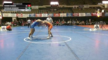 197 lbs Placement (16 Team) - Nicholas Johnson, Glenville State University vs Ronnie Thomas, Findlay