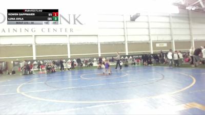 46 lbs Cons. Semi - Rowen Gappmaier, N/A vs Luna Avila, Cougars Wrestling Club