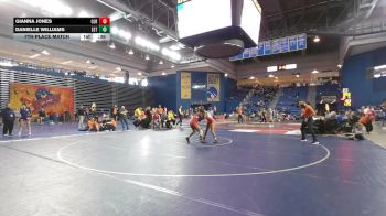 125 lbs 7th Place Match - Gianna Jones, Owen J Roberts vs Danielle Williams, Easton
